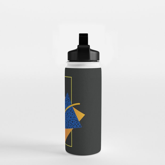 Memphis pattern 113 - 80s / 90s Retro Water Bottle Gallery Image 2