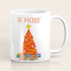 Be Merry Cute and Colorful Christmas Coffee Mug Gallery Image 1