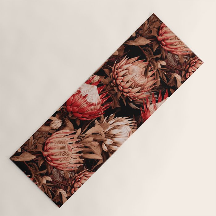 Protea Garden Night Yoga Mat Gallery Image 1