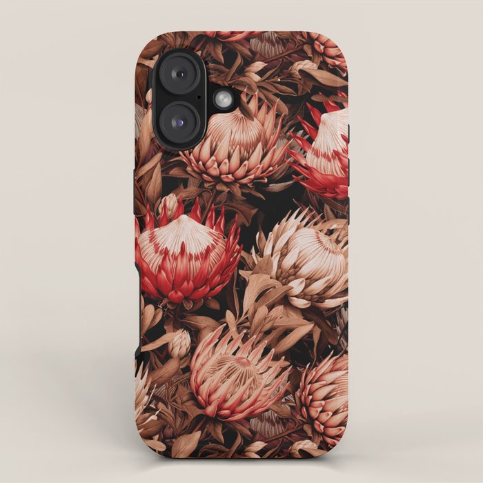 Protea Garden Night iPhone Case Gallery Image 1