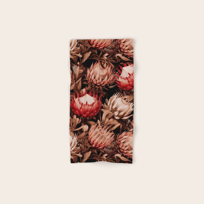 Protea Garden Night Bath Towel Gallery Image 1