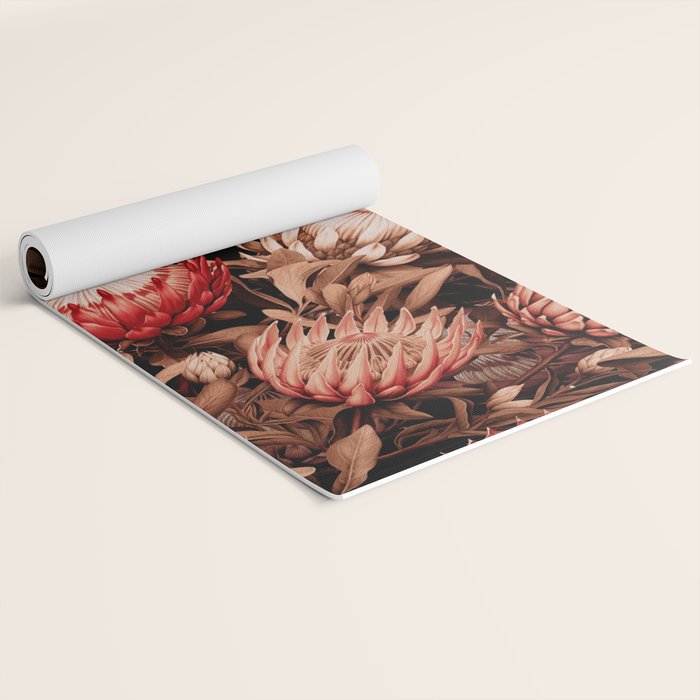 Protea Garden Night Yoga Mat Gallery Image 2