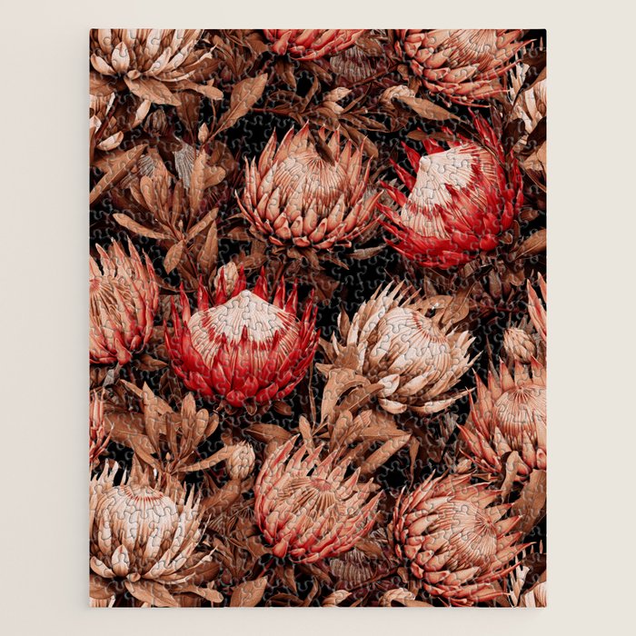 Protea Garden Night Jigsaw Puzzle Gallery Image 1