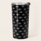 Evil Eye - Black and White Travel Mug Gallery Image 2