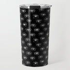 Evil Eye - Black and White Travel Mug Gallery Image 1