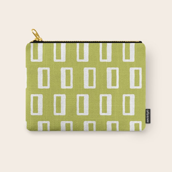 Chad Pattern Chartreuse 22 Carry All Pouch Gallery Image 1