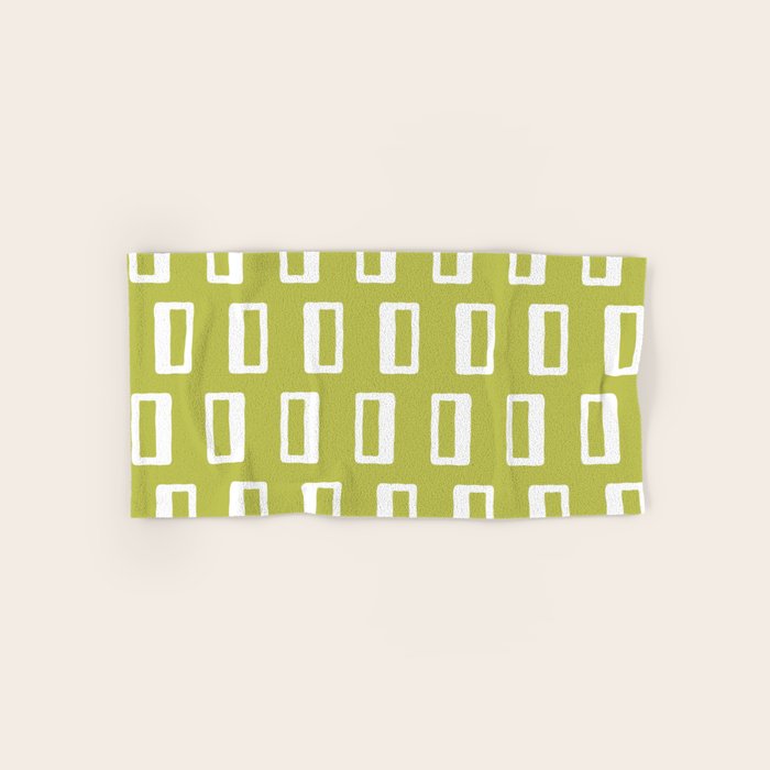 Chad Pattern Chartreuse 22 Bath Towel Gallery Image 1
