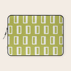 Chad Pattern Chartreuse 22 Laptop Sleeve Gallery Image 1