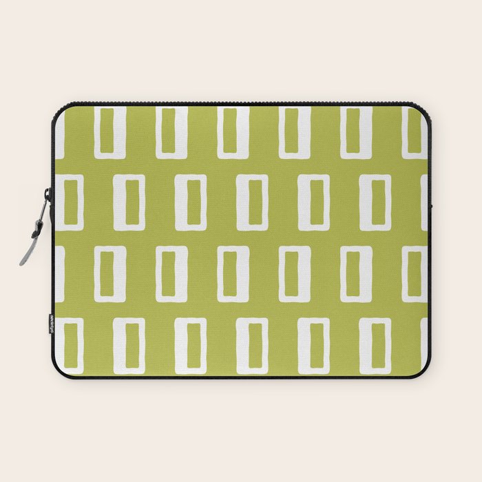 Chad Pattern Chartreuse 22 Laptop Sleeve Gallery Image 1