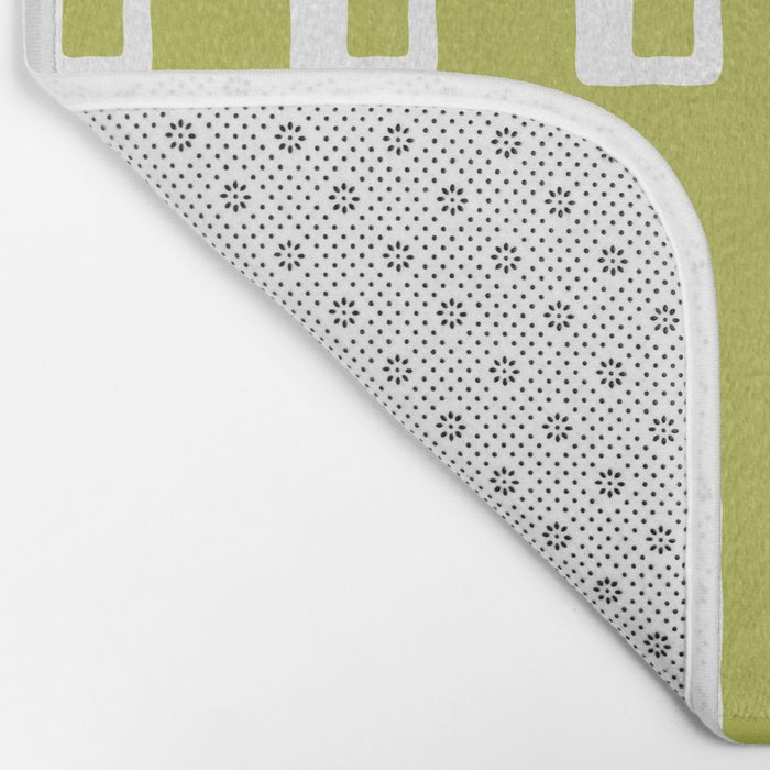 Chad Pattern Chartreuse 22 Bath Mat Gallery Image 2