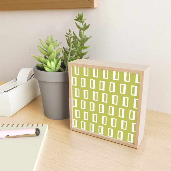 Chad Pattern Chartreuse 22 Mini Art Print Gallery Image 2