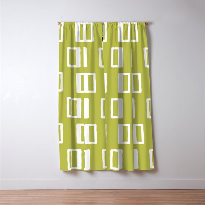 Chad Pattern Chartreuse 22 Window Curtain Gallery Image 3