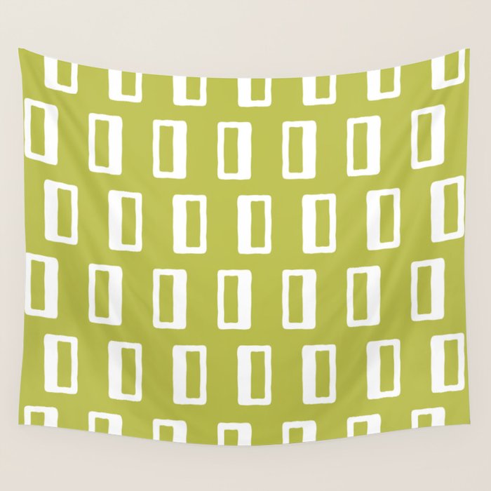 Chad Pattern Chartreuse 22 Wall Tapestry Gallery Image 1