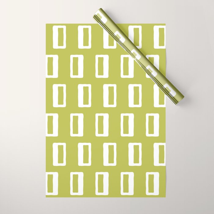Chad Pattern Chartreuse 22 Wrapping Paper Gallery Image 1