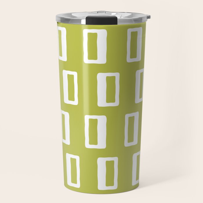 Chad Pattern Chartreuse 22 Travel Mug Gallery Image 1