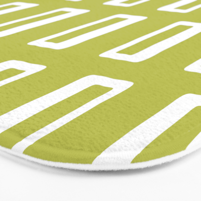 Chad Pattern Chartreuse 22 Bath Mat Gallery Image 3
