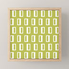 Chad Pattern Chartreuse 22 Mini Art Print Gallery Image 1