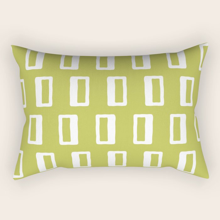 Chad Pattern Chartreuse 22 Rectangular Pillow Gallery Image 2