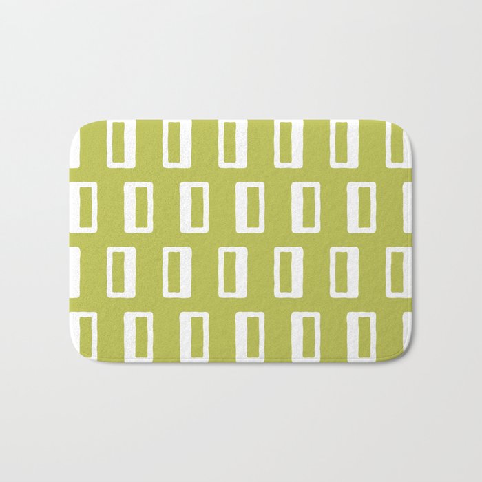 Chad Pattern Chartreuse 22 Bath Mat Gallery Image 1