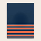 Minimal Indigo Orange Lines Notebook Gallery Image 4