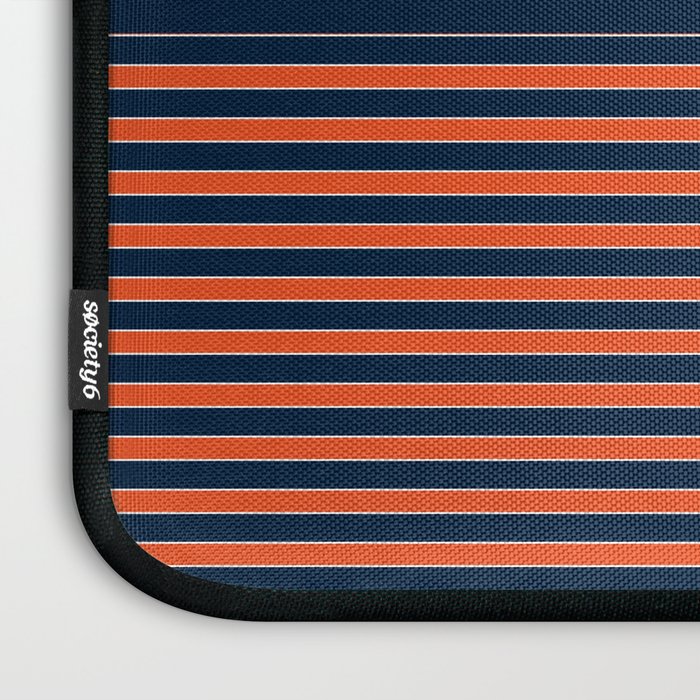 Minimal Indigo Orange Lines Laptop Sleeve Gallery Image 3