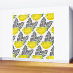 Banana Bunch - Yellow & Black Palette Wall Mural Gallery Image 2