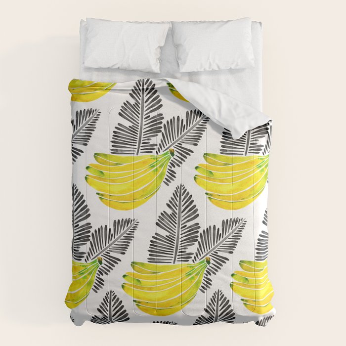 Banana Bunch - Yellow & Black Palette Comforter Gallery Image 6