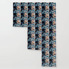 Sweetly: a bohemian, abstract work on paper in blue, pink, white, and gold Wallpaper Gallery Image 3