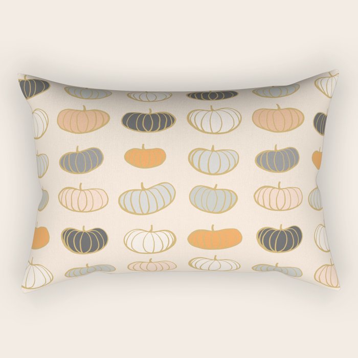 Retro Pumpkin Pattern Collection 1 Rectangular Pillow Gallery Image 2