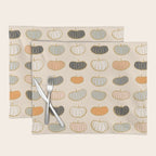 Retro Pumpkin Pattern Collection 1 Placemat Gallery Image 1