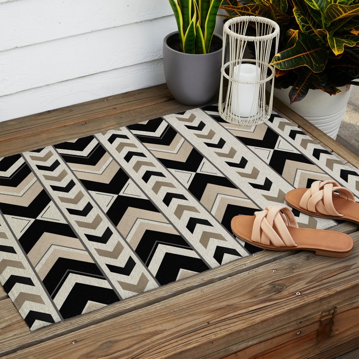 Tribal Arrow Boho Pattern #1 #aztec #decor #art #society6 Outdoor Rug Gallery Image 2