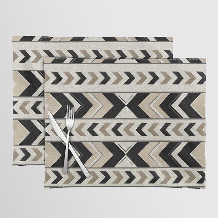 Tribal Arrow Boho Pattern #1 #aztec #decor #art #society6 Placemat Gallery Image 1