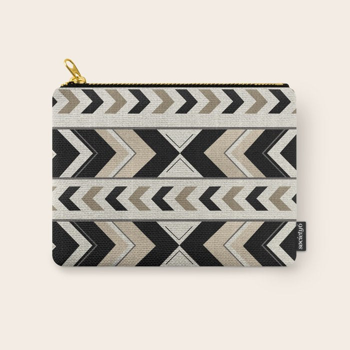 Tribal Arrow Boho Pattern #1 #aztec #decor #art #society6 Carry All Pouch Gallery Image 1