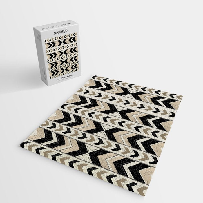 Tribal Arrow Boho Pattern #1 #aztec #decor #art #society6 Jigsaw Puzzle Gallery Image 2