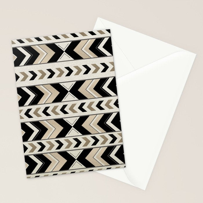 Tribal Arrow Boho Pattern #1 #aztec #decor #art #society6 Stationery Card Gallery Image 2