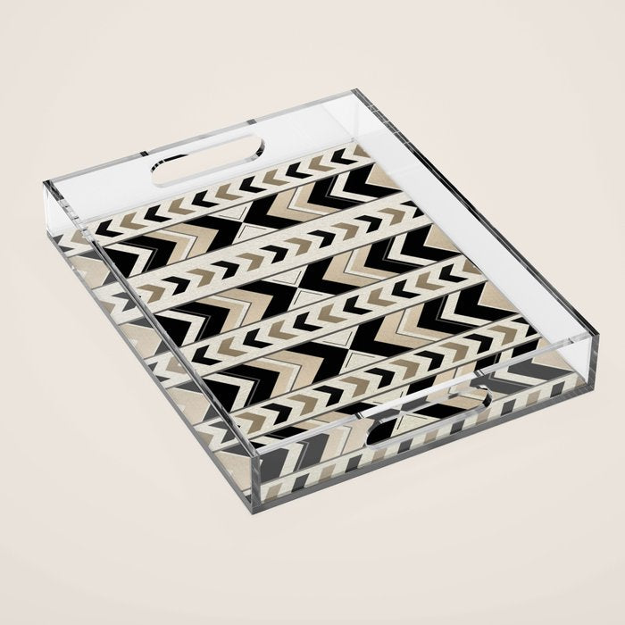 Tribal Arrow Boho Pattern #1 #aztec #decor #art #society6 Acrylic Tray Gallery Image 1