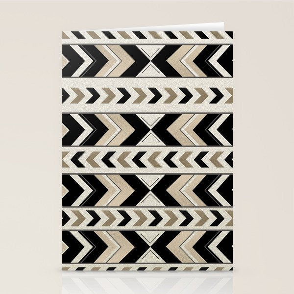 Tribal Arrow Boho Pattern #1 #aztec #decor #art #society6 Stationery Card Gallery Image 1