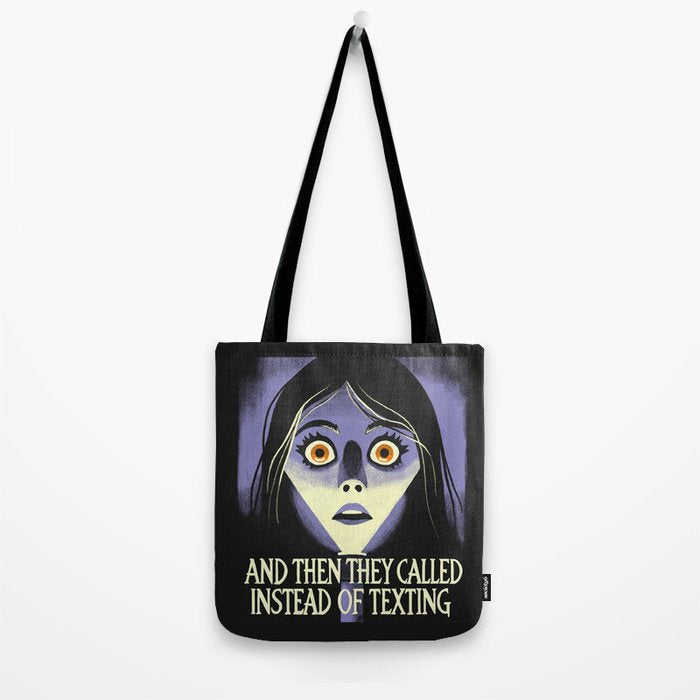 The horror of a phone call Tote Bag Gallery Image 2