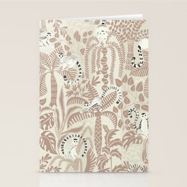Jungle adventure warm earthy Stationery Card Gallery Image 1