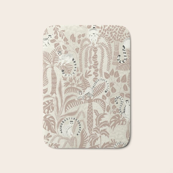 Jungle adventure warm earthy Bath Mat Gallery Image 1