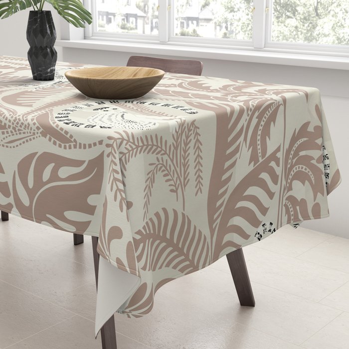 Jungle adventure warm earthy Tablecloth Gallery Image 3