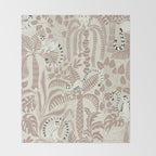 Jungle adventure warm earthy Throw Blanket Gallery Image 2