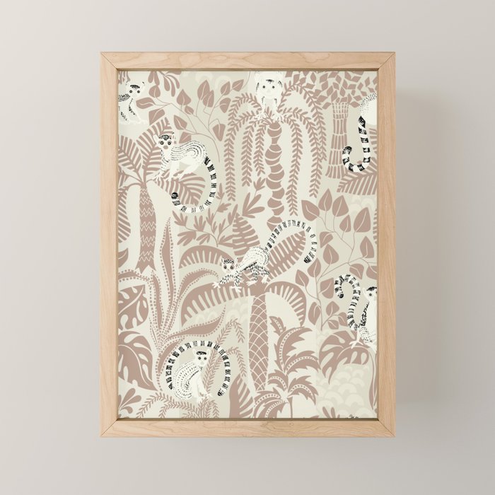 Jungle adventure warm earthy Mini Art Print Gallery Image 1