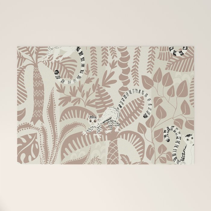 Jungle adventure warm earthy Welcome Mat Gallery Image 1