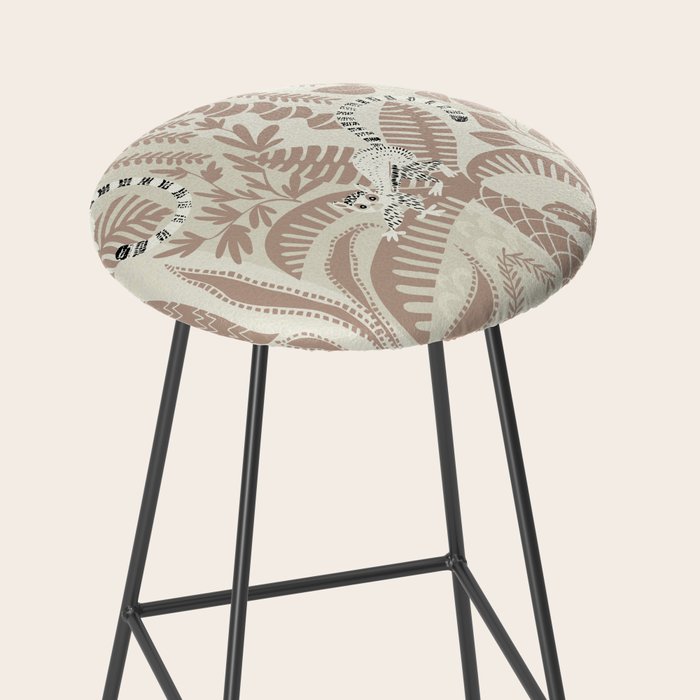 Jungle adventure warm earthy Stool Gallery Image 2