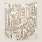 Jungle adventure warm earthy Wall Tapestry Gallery Image 4