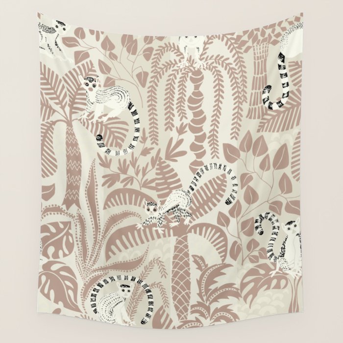 Jungle adventure warm earthy Wall Tapestry Gallery Image 4