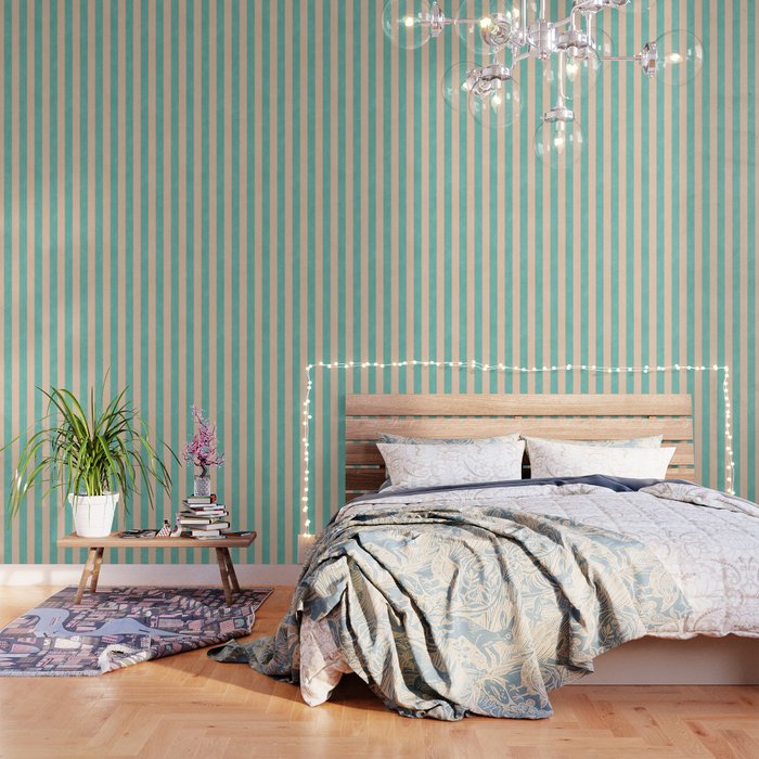 STRIPES 001 F - Mint Wallpaper Gallery Image 1