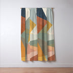 modern triangle mosaic - multi Window Curtain Gallery Image 3