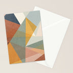 modern triangle mosaic - multi Stationery Card Gallery Image 2